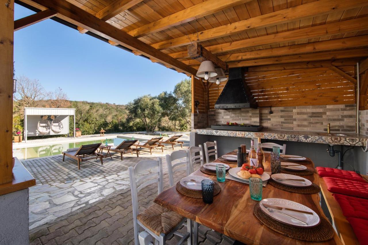 Villa Serenity - Off Grid Villa Poulades Bagian luar foto