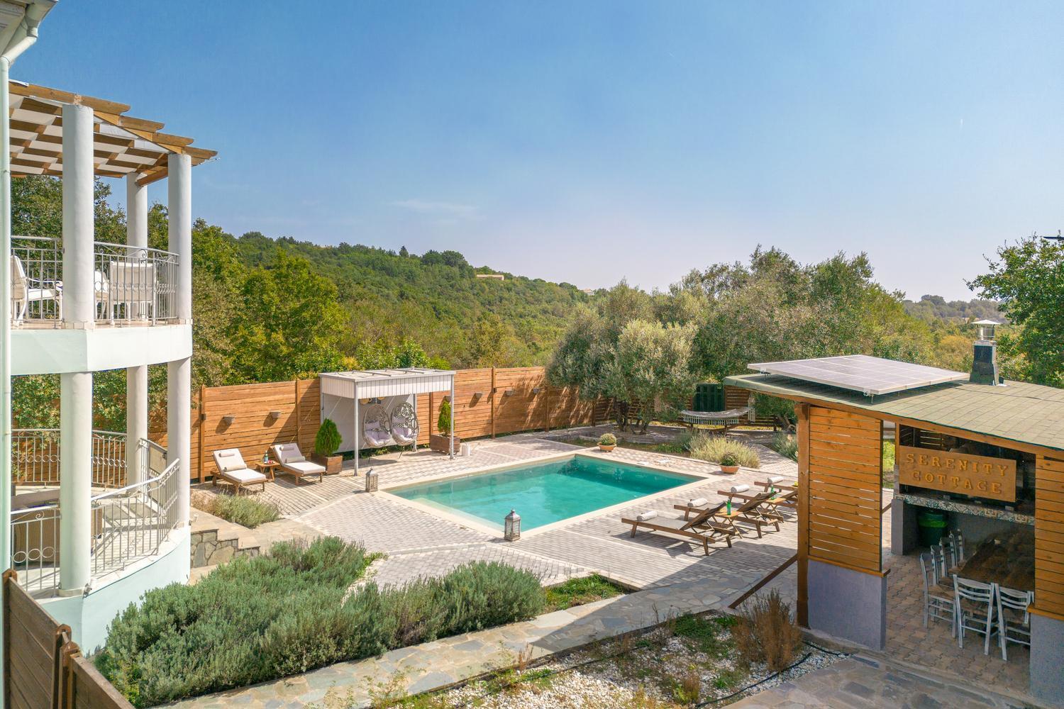 Villa Serenity - Off Grid Villa Poulades Bagian luar foto