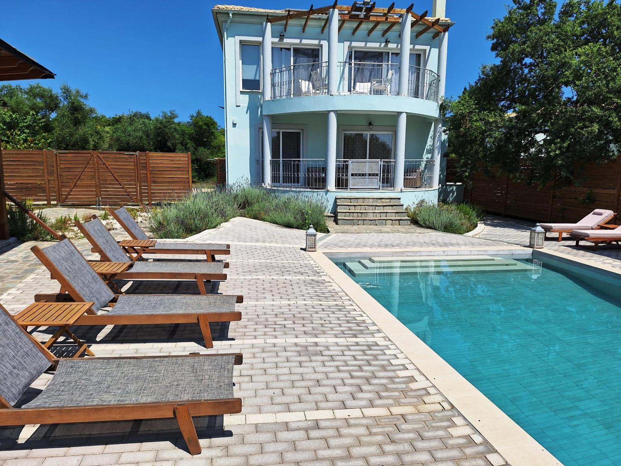 Villa Serenity - Off Grid Villa Poulades Bagian luar foto