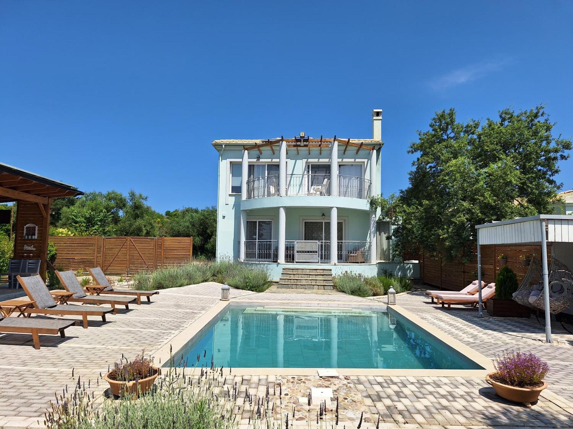 Villa Serenity - Off Grid Villa Poulades Bagian luar foto