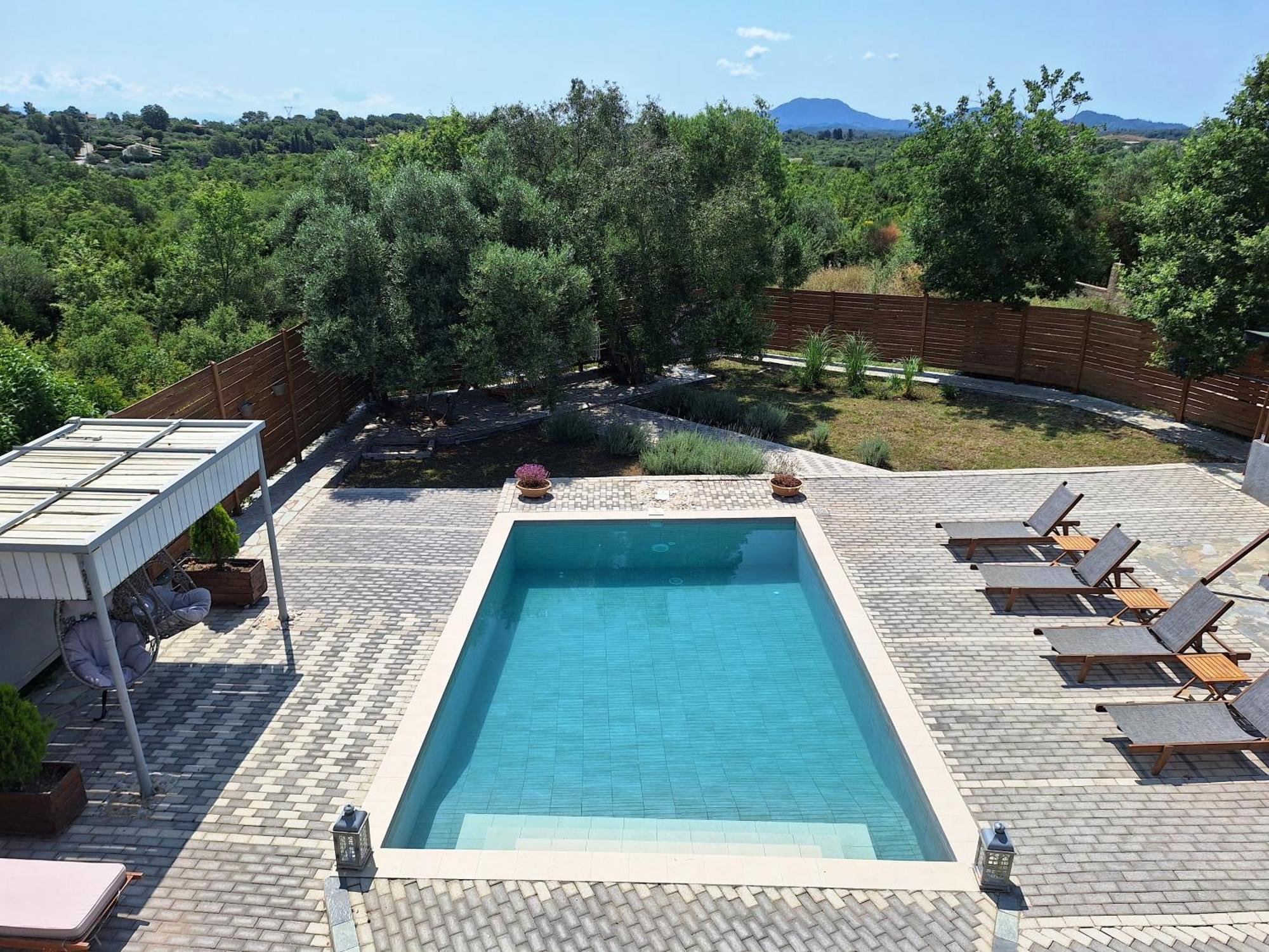Villa Serenity - Off Grid Villa Poulades Bagian luar foto