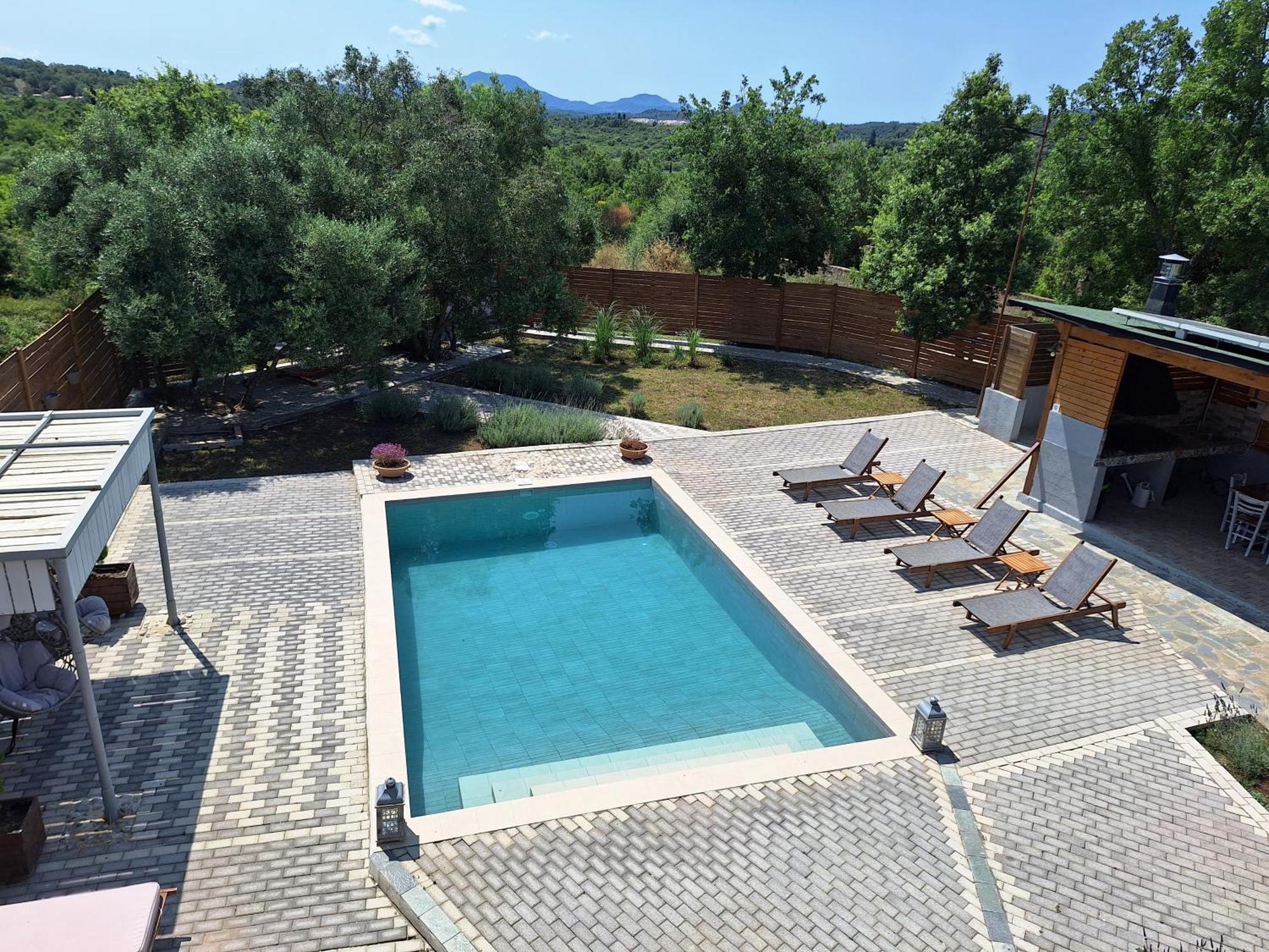 Villa Serenity - Off Grid Villa Poulades Bagian luar foto